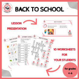 Back to school - worksheets for A1 - A1+