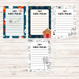 Lettera per Babbo Natale da completare (in 10 modelli)