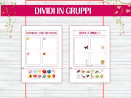 Attività di Logica di Primavera - Matematica prescolare - Trova l'intruso - Abbinamento di Coppie - Discriminazione visiva