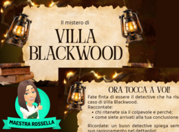 PERCORSO SUL RACCONTO GIALLO "IL MISTERO DI VILLA BLACKWOOD" 🔍