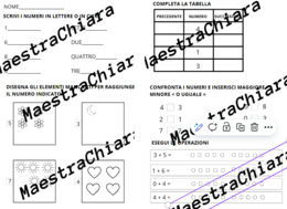 Verifica o esercitazione di matematica classe prima