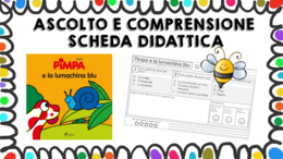 Pimpa e la lumachina blu - scheda didattica comprensione