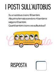 Problemi Logici di Matematica – Terza Elementare