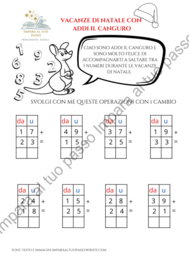 Addizioni per le vacanze di Natale con Addi il Canguro