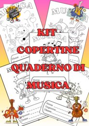 KIT 5 COPERTINE QUADERNO DI MUSICA
