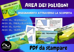 AREA DEI POLIGONI. Scoperta delle formule dell'area delle figure. Insegnamento attraverso la scoperta.