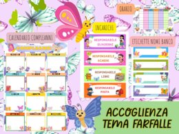 TEMA FARFALLE in classe: Kit Organizzativo