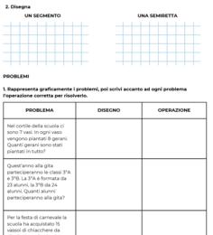 Verifica fine primo quadrimestre matematica classe terza