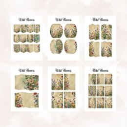 Fiori - 95 elementi decorativi per agende e quaderni