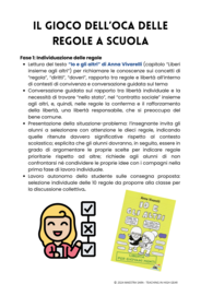 Il gioco dell'oca delle regole della classe
