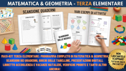 PROGRAMMA COMPLETO di matematica e geometria per la TERZA elementare