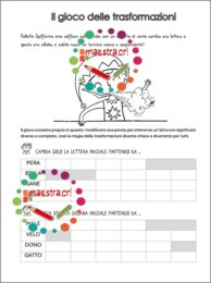 Giochi linguistici - Folletto Spifferino e le trasformazioni