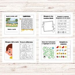 Enigmistica per bambini - Attività e giochi per l'estate
