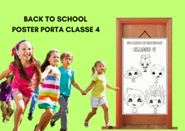 Poster PORTA da colorare CLASSE 4