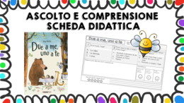 Due a me uno a te - scheda didattica comprensione