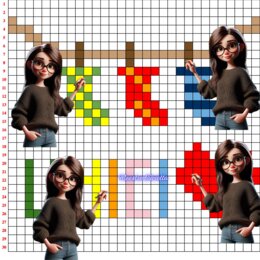 3 PIXEL ART CALZINI SPAIATI