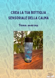 Crea la tua bottiglia sensoriale della calma- Tema marino