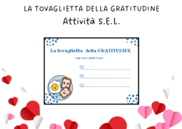 La tovaglietta della gratitudine - Attività SEL