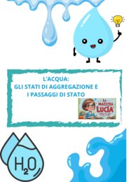 L'ACQUA- GLI STATI DI AGGREGAZIONE ED I PASSAGGI DI STATO