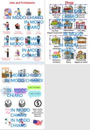 Vocabolario inglese - Jobs, shop, expression, verbs.