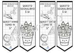 SEGNALIBRO " QUEST'ANNO SONO IN 5°"