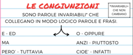 LE CONGIUNZIONI