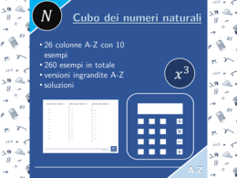 Cubo dei numeri naturali | matematica | 26 colonne