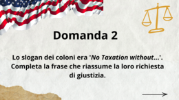 Quiz "La rivoluzione americana"