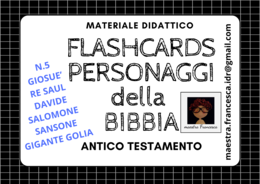 N. 5 FLASHCARDS PERSONAGGI DELLA BIBBIA
