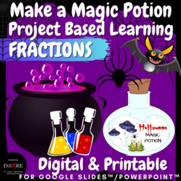 Halloween Math FRACTIONS Project Based Learning Make Magic Potion