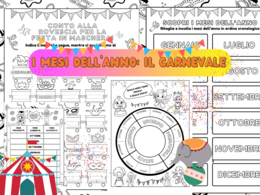 I MESI DELL'ANNO: CONTO ALLA ROVESCIA PER LA FESTA IN MASCHERA! CARNEVALE MAESTRA PIERA