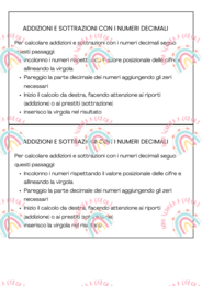 Addizioni e sottrazioni con i numeri decimali