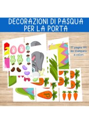 🐰🌸 Decorazione di Pasqua per la Porta della Classe