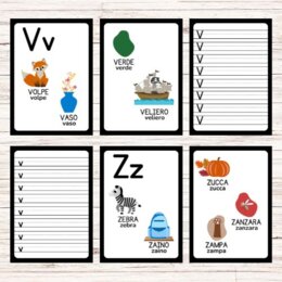 Schede per imparare a scrivere le lettere dell’alfabeto - Back to school
