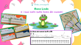 Rana Linda e i suoi salti sulla linea dei numeri da 0 a 20