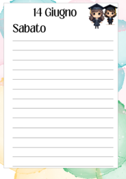 La mia agenda mensile di Giugno