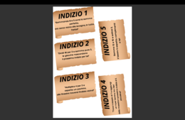 Caccia al tesoro di matematica + modello vuoto adattabile