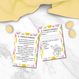 Letture e comprensioni di Pasqua in stampatello maiuscolo