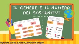 Genere e numero dei sostantivi: grammatica semplice