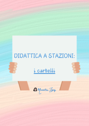 Cartelli per didattica a stazioni