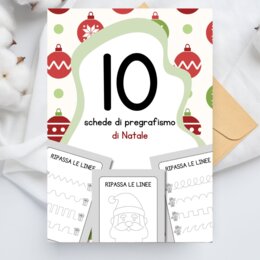 Schede di pregrafismo di Natale
