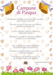 Poesia Campane di Pasqua di Gianni Rodari