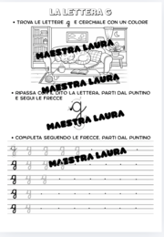 Lettere della terra - corsivo