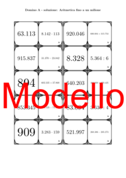 Domino - Aritmetica fino a un milione | Attività Matematica