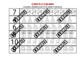 COMPITI DI NATALE DI ITALIANO E MATEMATICA - 10 SCHEDE