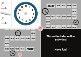 What's the time? A set of games with online activities, every language. ENGLISH, ITALIANO