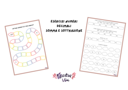 ESERCIZI CON NUMERI DECIMALI - somma e sottrazione