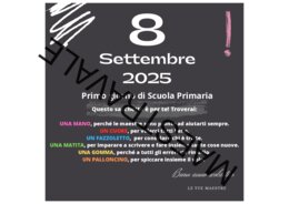 Sacchetto del Primo Giorno di Scuola Primaria