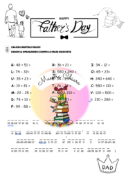 Attività per la festa del papà di matematica