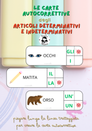 Carte autocorrettive: padroneggia gli articoli determinativi e indeterminativi!